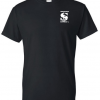 The Surge Affect  Black Tshirt with White podcast logo