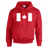 Canadian white flag Hoodie Red