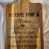 Recipe for a Mother cutting boards